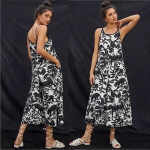 Anthropologie Maeve Wide Leg Jumpsuit – Size Medium organic cotton black